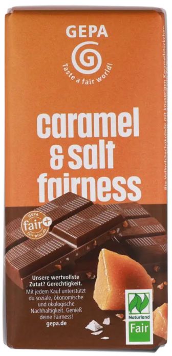 GEPA BIO Schokolade Caramel Salz