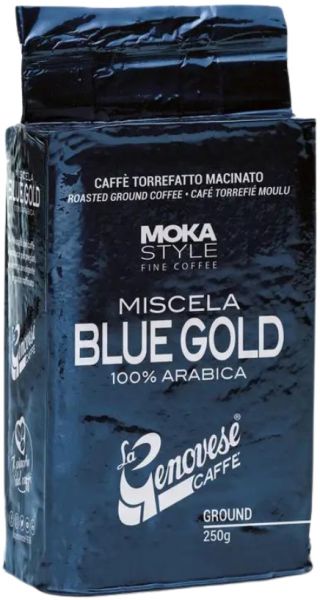 La Genovese Espresso Blue Gold 250g gemahlen