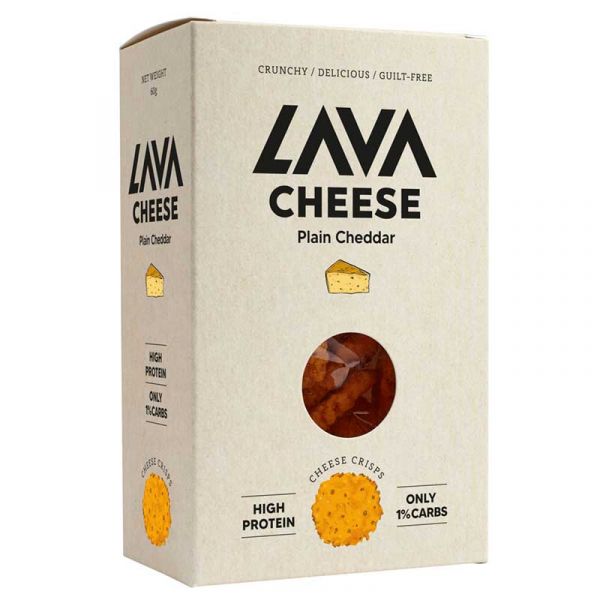 Lava Cheese Crisps Plain Cheddar